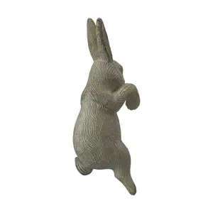 Bojorquez Rabbit Animals Plastic Garden Statue (Set of 2) White