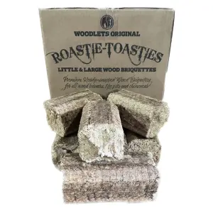 Roastie-Toasties 100% Natural Wood Stove BBQ Chimenea Burner Fuel Log Briquettes 30L