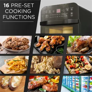 DMD 12L Digital Air Fryer Oven with Rotisserie 16 Pre-Set Modes With Timer Healthy Eating