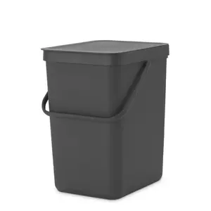 Brabantia Sort and Go 25 Litre Rubbish Bin Grey