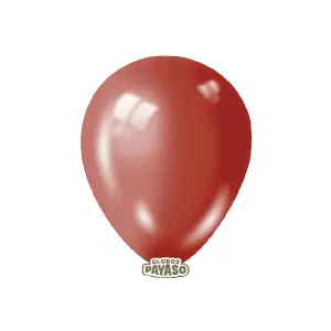 Globos Latex Plain Balloons (Pack of 50) Metallic Cherry Red (One Size)