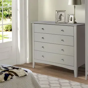 4 drawer chest  - Como Light Grey