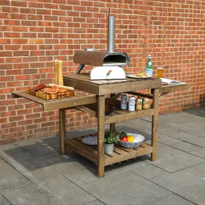 Waltons Pressure Treated BBQ Pizza Oven Outdoor Table