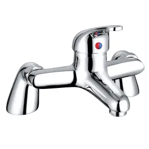 Rinse Bathrooms Bathroom Monobloc Bath Filler Mixer Tap Chrome