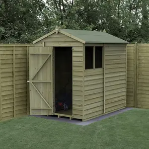 4LIFE Apex Shed 5x7 - Single Door - 2 Window