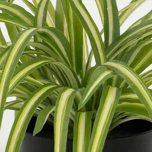 Blooming Artificial - 25cm Faux Spider Plant - Indoor Fake Green Houseplant