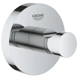 Grohe Essentials Gloss Metal Circular Single Hook (H)54mm