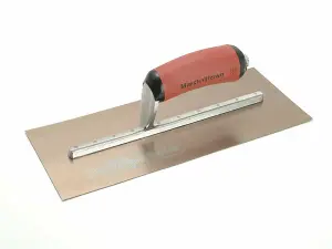 Premium Marshalltown Pre-Worn PermaShape Finishing Trowel 12 x 5 Inch with DuraSoft Handle