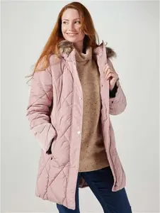 Centigrade Diamond Quilted Padded Coat