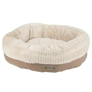 Ellen Polyester Pet Bed Tan/Ivory / 15cm H x 75cm W x 75cm D