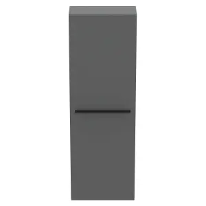 Ideal Standard i.life S Tall Matt Quartz grey Single Wall-mounted Bathroom Cabinet (H)120cm (W)40cm