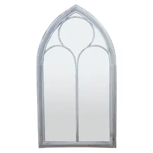 Gothic Arched Glass Decorative Outdoor Garden Mirror 112cm x 61cm