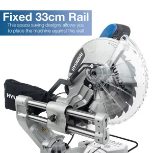 Hyundai 2000W Electric Mitre Saw / Chop Saw with 255mm Blade, 230V HYMS2000E