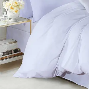 Marnisha Polyester Solid Colour Duvet Cover Set with Pillowcases White / Double - 2 Standard Pillowcases