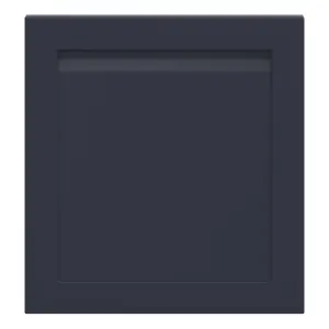 GoodHome Garcinia Integrated handle Matt navy blue Shaker Tall appliance Cabinet door (W)600mm (H)633mm (T)20mm