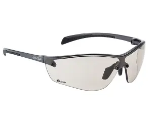 Bolle SILPCSP Silium+ Safety Glasses Pc Lens Anti-Scratch Anti-Fog Flex Temples Free Microfibre Bag