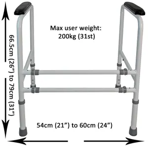 Safety Toilet Frame Support Aid for Elderly and Disabled