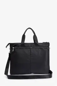 Womens Next Black Laptop Tote Handbag - Black