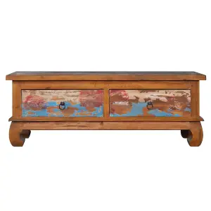 Berkfield TV Cabinet 110x35x40 cm Reclaimed Teak Wood