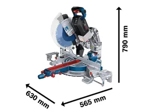 BOSCH GCM 18V-305 N 18v Slide mitre saw 305mm blade