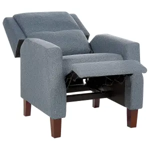 Recliner Chair EGERSUND Fabric Dark Blue