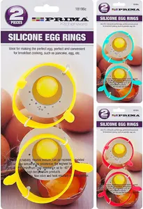 Set Of 4 Silicone Egg Frying Rings Fry Poacher Fried Template Mould