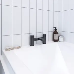 GoodHome Cavally Matt Deck-mounted Manual Single Bath Filler Tap