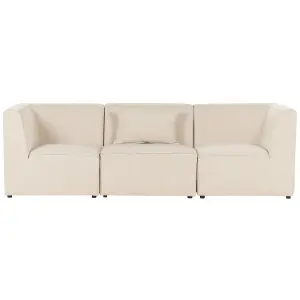 3 Seater Modular Jumbo Cord Sofa Beige LEMVIG