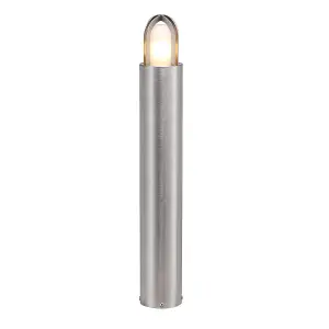 Elstead Paignton Outdoor Bollard Stainless Steel (Silver), IP55