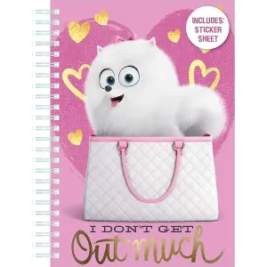 The Secret Life Of Pets I Dont Get Out Much Soft Cover A5 Notebook Pink/White/Gold (One Size)