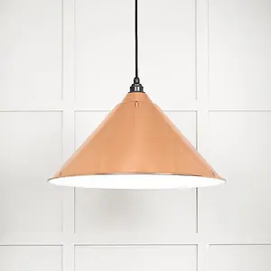 White Gloss Hockley Pendant in Copper