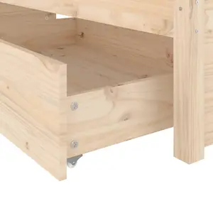 Berkfield Bed Frame with Drawers 150x200 cm 5FT King Size