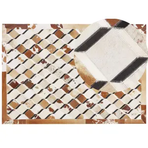 Cowhide Area Rug 160 x 230 cm Brown SERINOVA