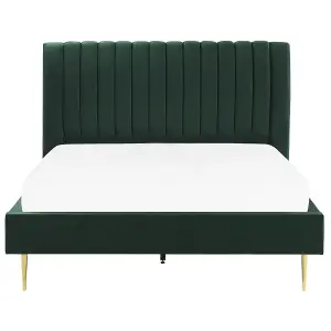 Velvet EU King Size Bed Green MARVILLE