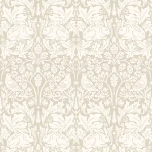 Hoopla Walls Forest Rabbit Natural Smooth Matt Wallpaper