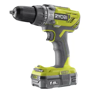 Ryobi ONE+ 18V Li-ion Cordless Percussion drill (1 x 1.5Ah) - R18PD3-115GK