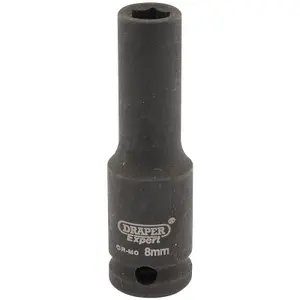 Draper Expert 8mm 3/8" Square Drive Hi-Torq 6 Point Deep Impact Socket 6881