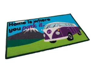 Quest Camper Van Home Is Where You Park It Indoor Door Mat