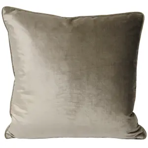 Paoletti Luxe Velvet Piped Polyester Filled Cushion