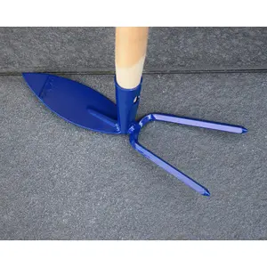 Hoe Cultivator Soil Digging Dutch Hand Fork Gardening and Landscaping Tool Solid Steel (Type 9, with 115 cm Long Handle)