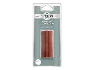 Liberon Medium Shellac Filler Sticks - 3 Pack for Perfect Wood Repair and Restoration