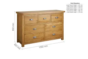 Birlea Woburn 4 + 3 Chest In Oak