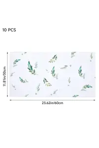 Natural Leaves Patterned Peel and Stick Wall Stickers 10 Pieces Set for Easy Bedroom & Living Room Upgrades