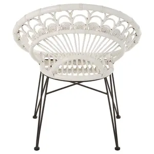 Interiors by Premier Manado White Rattan Chair