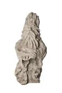 Large Stone Cast Wizard Garden Ornament