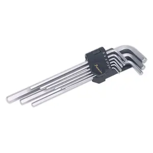 Sealey Hex Key Set 9pc Extra-Long Metric AK7137