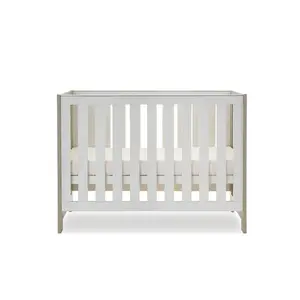 Nika Mini Cot Bed & Underdrawer Grey Wash/White