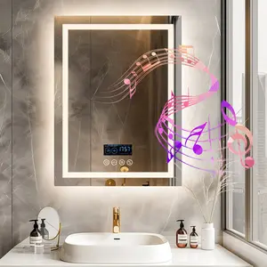 Courtny Blutooth LED Mirror 35.43" x 27.56"