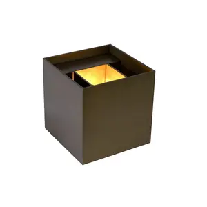 Lucide Xio Modern Up Down Wall Light - LED Dim. - G9 - 1x4W 2700K - Rust Brown