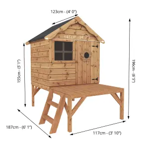 Mercia 5x6 Snug Apex Shiplap Wooden Tower playhouse